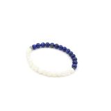 DOĞAL LAPİS LAZULİ VE AY TAŞI BİLEKLİK 1.KALİTE DOĞAL TAŞ