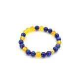 DOĞAL LAPİS LAZULİ VE SİTRİN TAŞI BİLEKLİK 1.KALİTE 002