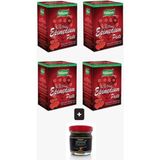 Doğal Natural Kuvvet Mesir Atom Bitkisel Epimedyumlu1 Macun 4X240 gr + Aks Ginseng 43 gr - 1 Adet