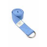 Doğal Organik Pamuk Yoga Pilates Kemeri Mavi Renk 200 Cm 5 Cm En Yoga Kemeri