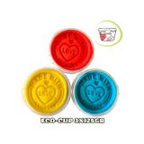 Doğal Oyun Hamuru - Eco Cup- 3'lü Ana Renkler Mavi - Kırmızı - Sarı 3x125gr