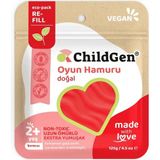 Doğal Oyun Hamuru - Kırmızı Vakumlu Kartuş Paket - (Ecopack-Refill)