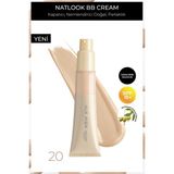 Doğal Parlaklık Sağlayan SPF15 Faktör Nemlendiren Bb Krem - Natlook Bb Cream 20 Light To Medium