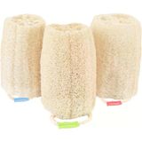 Doğal Peeling Lif Süngeri - Çevre Dostu Organik Lif Lüffa Süngeri, Duş Ovalamak Için Vücut Ovma Süngeri, Mısır Lifi, Banyo, Spa, Masaj, Günlük Cilt Temizleme Bakımı Için Banyo Şişkini