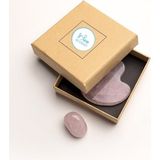Doğal Pembe Kuvars Gua Sha Taşıyla Güzellik ve Rahatlık Sunar - Açık Pembe