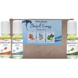Doğal Roll on, Enerji Seti, Greyfurt, Bergamot, Okaliptus Uçucu Yağı, 10ml x 3