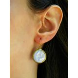 Doğal Sedef Yuvarlak Kadın Küpe euku4ys