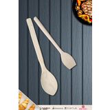 Doğal Şimşir Ağacı Ahşap Tahta Kaşık Spatula Seti Ağaç Kaşık (2Li Set) Şmş-002