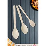 Doğal Şimşir Ağacı Ahşap Tahta Kaşık Spatula Seti Ağaç Kaşık (3Lü Set) Şmş-004