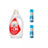 Doğal Sıvı Çamaşır Deterjanı Boron Beyazlar İçin 26 Yıkama+ Bortam Dezenfektan 500 Ml*2 Adet