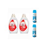 Doğal Sıvı Çamaşır Deterjanı Boron Beyazlar İçin 26*2 Yıkama+ Bortam Dezenfektan 500 Ml*2 Adet