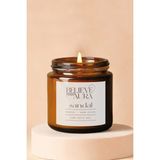 Doğal Soya Mum, Amber Kavanoz, Aromaterapi, 100 Cc, Sandal Ağacı Kokusu - Seçenek 1