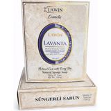 Doğal Süngerli Sabun, Lavanta Kokulu, Duş Için Zengin Köpüklü, 120G