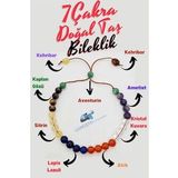Doğal Taş 7 Çakra Bileklik Kehribar Akik, Sitrin Kaplan Gözü Aventurin Lapis Ametist K.kuvars