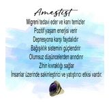 Doğal Taş Ametist Doğal Taşlı Ayarlanabilir Yüzük