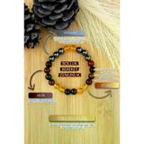 DOĞAL TAŞ CENNETİ 123ANKACEN1594 Doğal Taş Kadın , Erkek Para , Bolluk , Bereket Bilekliği Akik, Sitrin , Hematit Unisex Bileklik