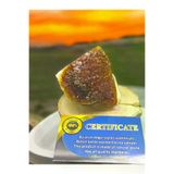 DOĞAL TAŞ CENNETİ SİTRİN0001 Sitrin Jeot Ham Doğal Taş Mineral (Sertifikalı)(Para Taşı)(Bereket Taşı)(310 Gram -6 Cm Boy)