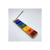 Doğal Taşlı Çakralar Tasarım Tütsülük Altın Hediyelik Kutusunda