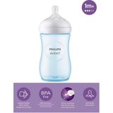 Doğal Tepkili Pp Mavi Biberon 260ML 1 Ay, Sağlıklı ve Güvenli Bebek Için - Ahşap - Ceviz