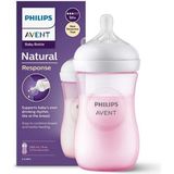 Doğal Tepkili Pp Pembe Biberon 260ML 1 Ay, Sağlıklı ve Şık Kullanım Için Ideal - Ahşap - Bej