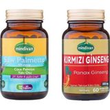 Doğal Tercih Kırmızı Ginseng + Saw Palmetto Kapsül 2'Li Set