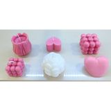 Doğal yapım kokulu 6 lı set Dekoratif mum u-8852582-y