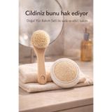 Doğal Yüz Bakım Seti, At Kılı Fırça ve Kabak Lifi Kese, Aydınlatıcı ve Arındırıcı, Siyah Nokta Karşıtı, 2 Parça