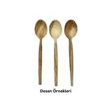 Doğal Zeytin Ağacı, El Yapımı Servis Kaşığı, 27 Cm, Ahşap, Kahverengi, Bpa, 1 Adet - Option-1