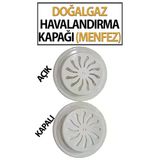Doğalgaz Havalandırma Menfezi (Kapaklı)