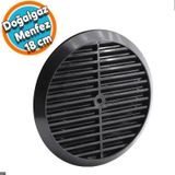Dogalgaz Kombi Havalandirma Yuvarlak Mutfak Cam Menfezi Siyah 18 Cm Hava Akis Kanali Guvenlik Gaz Kacagi