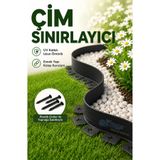 Doğalsan Tarım MGF Çim Ayırıcı 10 M Siyah Çim Bahçe Sınırlayıcı Taş Toprak Ayıracı Taş Toprak Bariyeri Ayırma Bordür