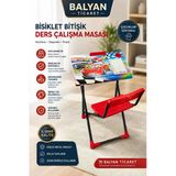 Doğan Bisiklet Bitişik Ders Çalışma Masası Lüx - Kırmızı / Mcqueen