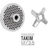Doğan Çiftel 12 No Kıyma Makine Ayna Bıçağı Takım 12/3,5mm