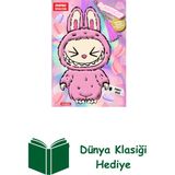 Doğan Çocuk Labubu Pinky Rose Çılgın Koleksiyon - Çıkartmalı Boyama Kitabı + Dünya Klasiği - Hayır