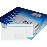 Doğan Diplomat Zarf 105 x 240 mm Beyaz 110 gr Pencereli Silikonlu 250 Adet - Zarf Boyutu
