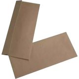 Doğan Diplomat Zarf (105*240 mm ) Kraft 90 Gram Düz (Penceresiz) Silikonlu ( 250 Adet ) - Zarf Boyutu