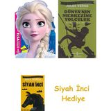 Doğan Egmont Yayıncılık Disney Karlar Ülkesi 2 - Elsa Boyama Kitabı + Dünyanın Merkezine Yolculuk + Siyah Inci Hediye - Hayır