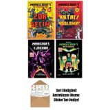Doğan Egmont Yayıncılık Minecraft Zor Seçim + Hatalı Kodlama + Ejderha + Kayıp Günlük 4 Kitap Set + Okuma Sticker'Ları