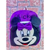 Doğan Hediyelik Peluş Çocuk Sırt Çantası - Labubu Hello Kitty Kuromi Stitch Mickey Mouse Bugs Bunny Çanta - Mor