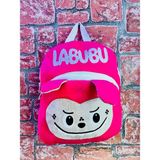 Doğan Hediyelik Peluş Çocuk Sırt Çantası - Labubu Hello Kitty Kuromi Stitch Mickey Mouse Bugs Bunny Çanta - Pembe