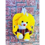 Doğan Hediyelik Peluş Çocuk Sırt Çantası - Labubu Hello Kitty Kuromi Stitch Mickey Mouse Bugs Bunny Çanta - Sarı
