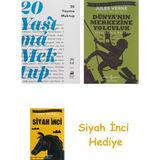 Doğan Kitap 20 Yaşıma Mektup + Dünyanın Merkezine Yolculuk + Siyah Inci Hediye - Hayır