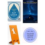 Doğan Kitap Gökyüzünde Nehirler Var - Elif Şafak + Kuzey Işıklarının Şarkısı + Telefon Tutucu