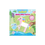 Doğan Kitap Sevimliler Kawaii Şekillerle Boya Doğan Çocuk Kitabı