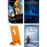 Doğan Novus Kadın Su Gibidir Akar Erkek Ateş Gibidir Yakar - Işıl Gence + Kuzey Işıklarının Şarkısı + Telefon Tutucu + Bir Kar Tanesi