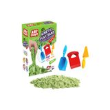 Doğan Oyuncak Dünyası Aksesuarlı Yeşil Kinetik Oyun Kumu (1000 Gr.) - Art Craft Kinetik Kum Seti - Art Sand Kumu
