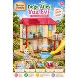 Doğan Oyuncak Dünyası Doğa Ailesi Yaz Evi Havuzlu Oyuncak Ev - Tavşan Ailesi Oyun Evi Tavşan Tatil Evi Sylvanian Evi