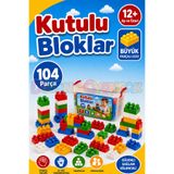 Doğan Oyuncak Dünyası Kutulu Bloklar (104 Parça) - Büyük Parça Lego - Lego Setleri - Bloklar - Bebek Lego