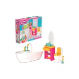 Doğan Oyuncak Dünyası Lindanın Banyosu - Muhteşem Banyo Oyuncak - Eğlenceli Banyo Seti - Barbie Banyo Seti