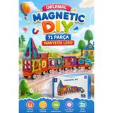 Doğan Oyuncak Dünyası Orijinal Magnetic DIY 71 Parça Manyetik Lego - Magnetic Magical Magnet - Mıknatıslı Lego